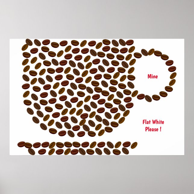 Póster de mi tipo de café (Frente)