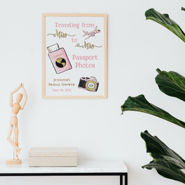 Póster De Miss a Sra. Bridal Shower Adventure Photo (Subido por el creador)