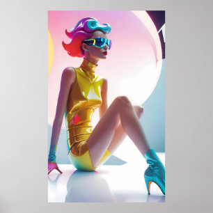 Póster De moda como la radiactividad