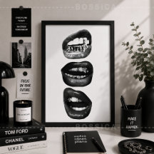 Póster de moda con estilo atrevido Arte de pared d
