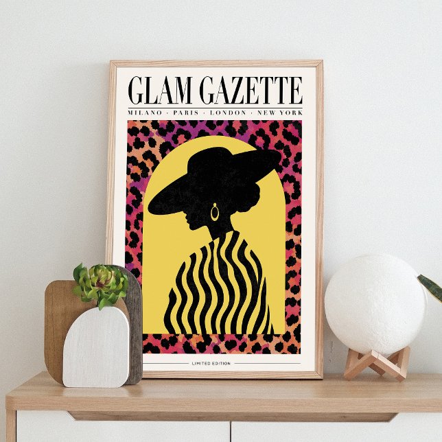 Póster de moda Glam Gazette | Arte de pared de leo (Subido por el creador)