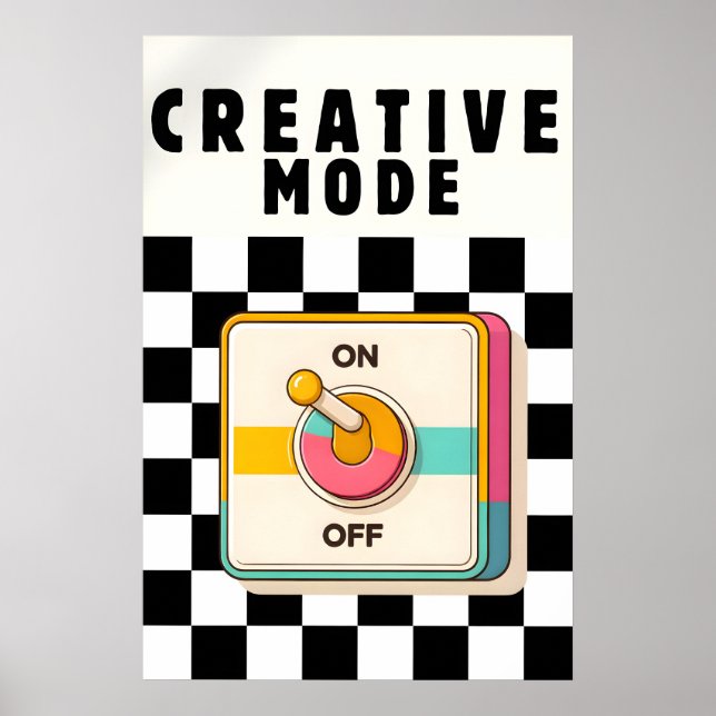 Póster de Modo Creativo, Impresión de Arte Pop Ret (Frente)