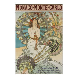 Poster de Mont-Carlo por Alphonse Mucha