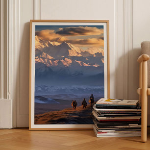 Póster de montañas de Afganistán Hindukush Arte