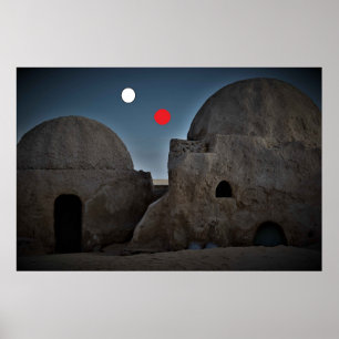 Póster de Mos Espa en el planeta Tatooine