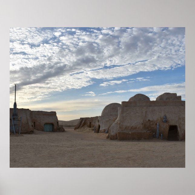 Póster de Mos Espa en el planeta Tatooine (Frente)