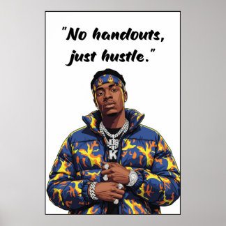 Póster de Motivación Callejera – Sin Regalos, Solo
