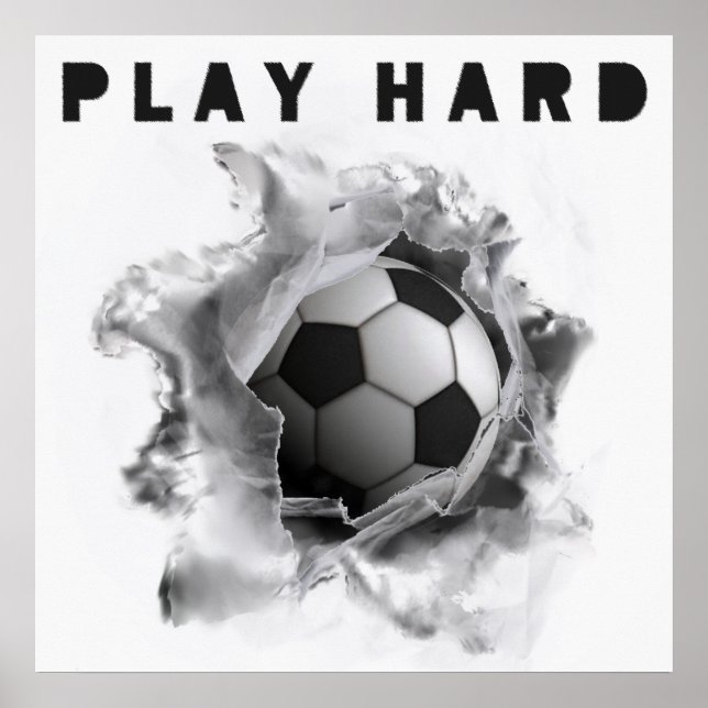 Póster de Motivación de Fútbol (Frente)