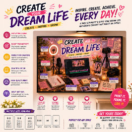 Póster de Motivación para Creadores de Contenido |