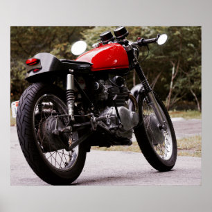 Póster de motocicleta Vintage Café Racer