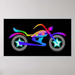 Poster de MOTOCICLETAS de arte pop