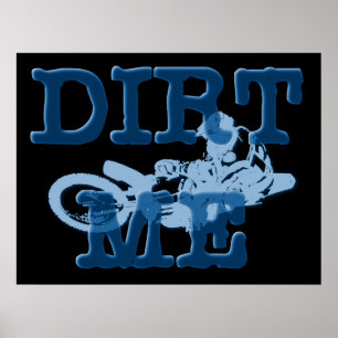 Póster de Motocross de Bicicleta de Motocross Dirt