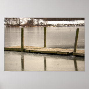 Póster de muelle en Frozen Creek