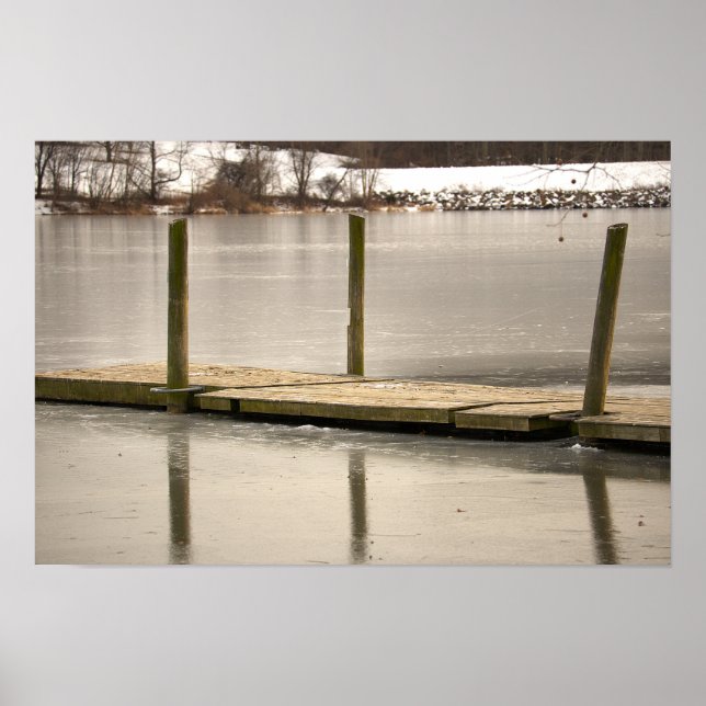 Póster de muelle en Frozen Creek (Frente)