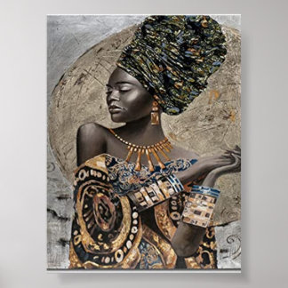 Póster de mujer estadounidense
