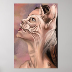 Póster de Mujer Gato