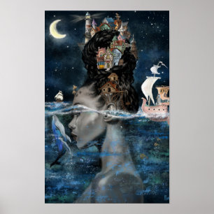 Póster de Mujer Isla