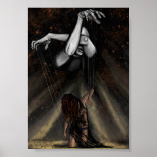 Póster de Mujer Marioneta Enamorada - Arte de Pint