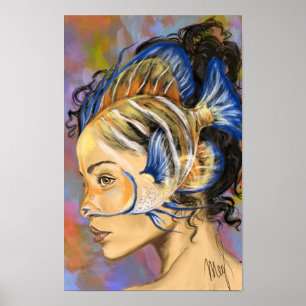 Póster de Mujer Pez