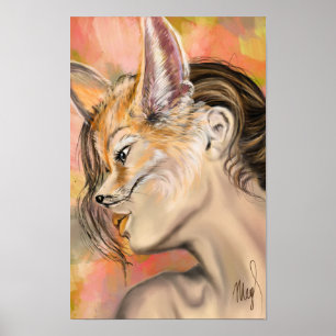 Póster de Mujer Zorro