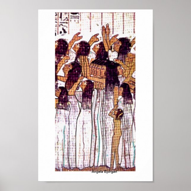 Póster de Mujeres Egipcias Llorando (Frente)