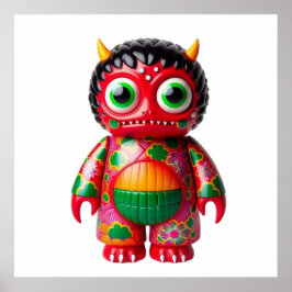 Póster de muñeca adorable Kawaii para pared modern