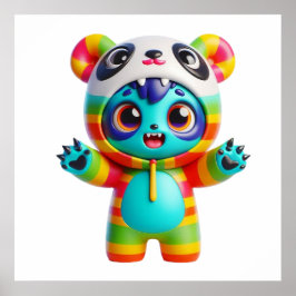 Póster de muñeca Kawaii adorable para decoración d