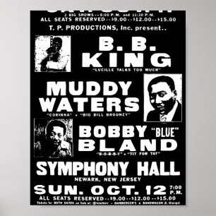 Póster de música blues