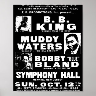 Póster de música blues