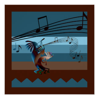 Poster de Música de Kokopelli del Suroeste