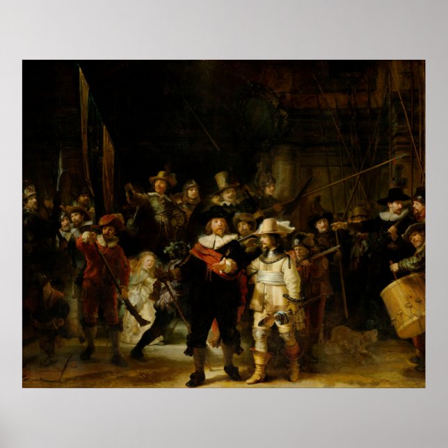 Póster De Nachtwacht, Rembrandt (Frente)