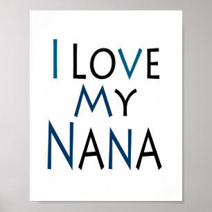 Póster de Nana (azul) (tamaño de marco de imagen e