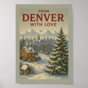Póster de Navidad de Desde Denver con Amor