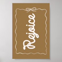 Póster de Navidad Neutral Alegrarse Fiesta