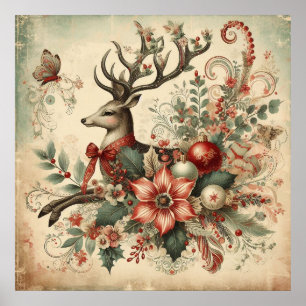 Póster de Navidad Vintage