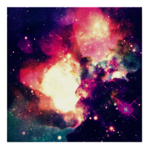 Póster de Nebulosa Colorida