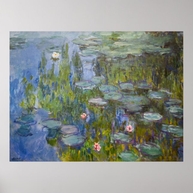 Póster de Nenúfares de Monet (Frente)