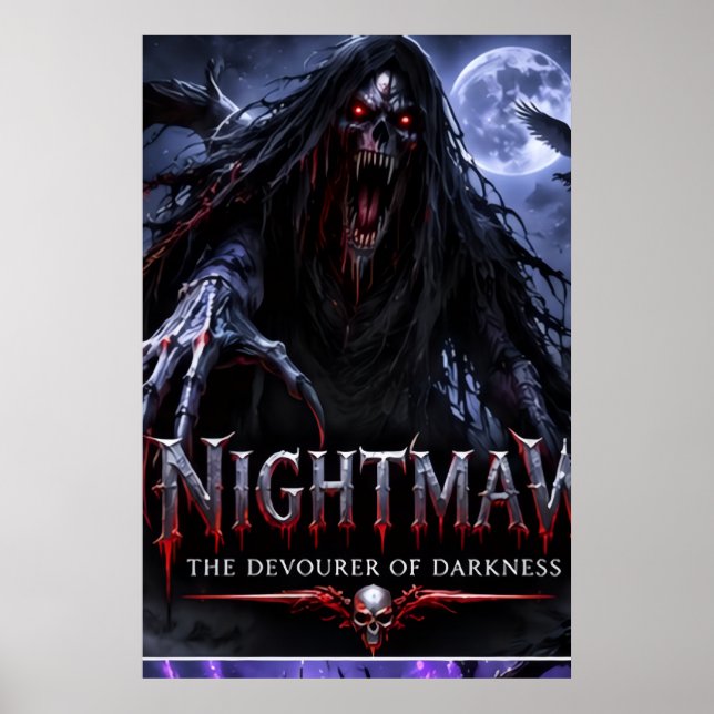 Póster de Nightmaw Devorador de la Oscuridad (Frente)