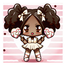 PÓSTER DE NIÑA AFRO DULCE