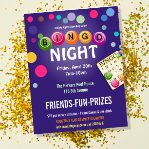 Póster de Noche de Bingo