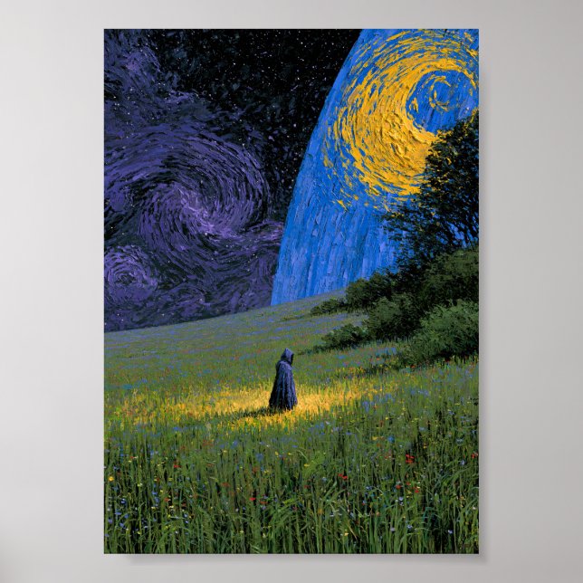 Póster de Noche Estrellada de Dark Fantasy | (Frente)