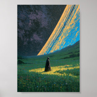 Póster de Noche Estrellada de Dark Fantasy |