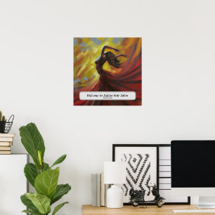 Póster de nombre personalizado para salón de belle