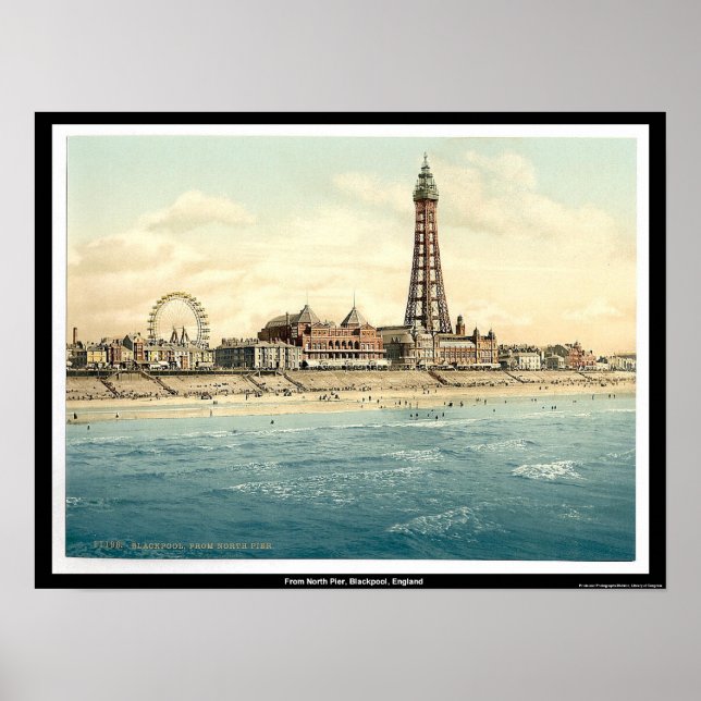 Póster De North Pier, Blackpool, Inglaterra (Frente)