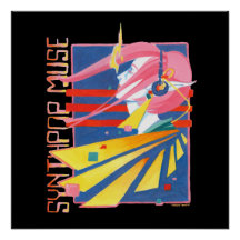 Poster de nostalgia de Synthpop Muse 80