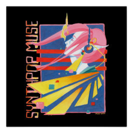 Poster de nostalgia de Synthpop Muse 80