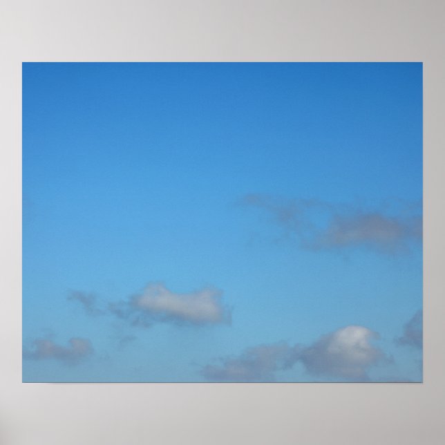Póster de Nubes Cúmulus (Frente)
