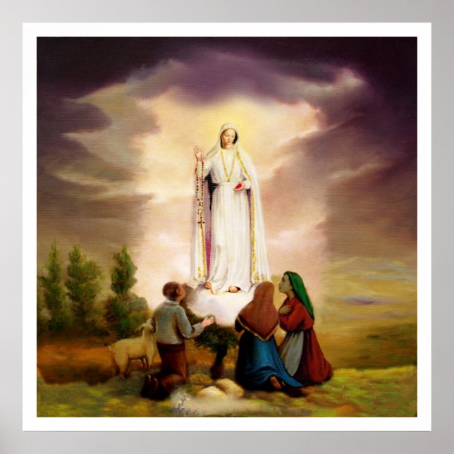Póster de Nuestra Señora de Fátima de PixDezines (Frente)