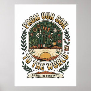 Póster De Nuestro Suelo Al Mundo