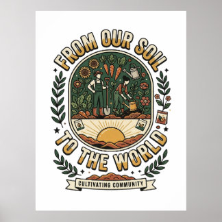 Póster De Nuestro Suelo Al Mundo